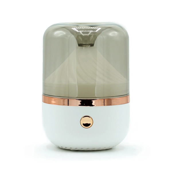 Difusor de Aromas Branco e Bronze - USB - Mudança de cor