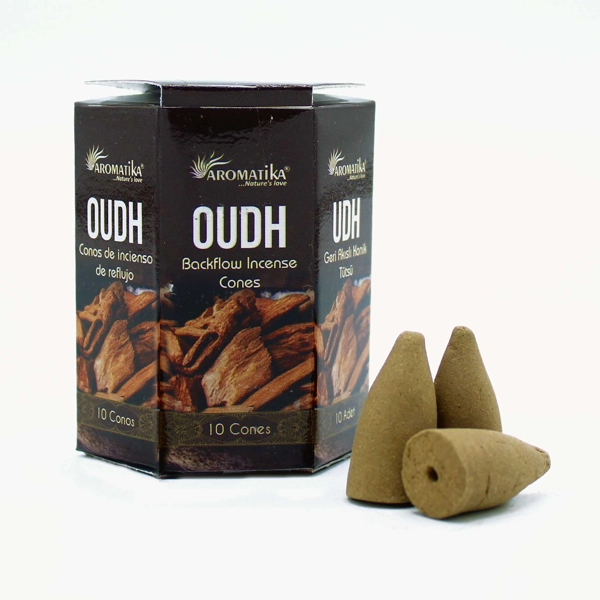 Pacote de 10 Incensos Masala Backflow - Oudh