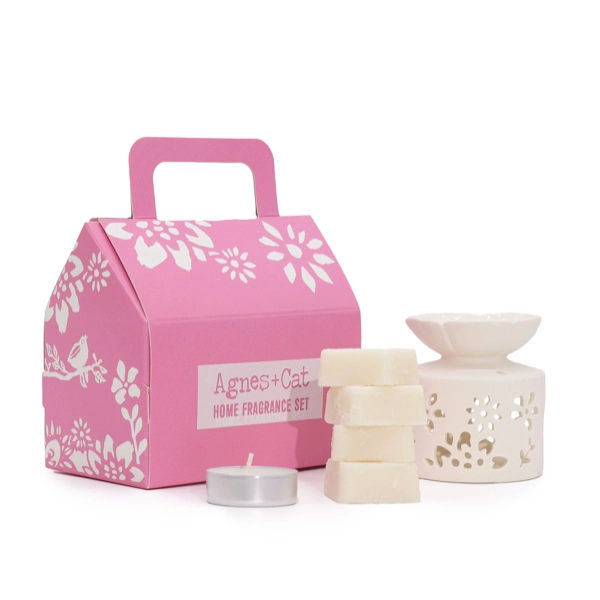 Conjunto de presente de bem-estar Agnes & Cat - Chá e Rosas
