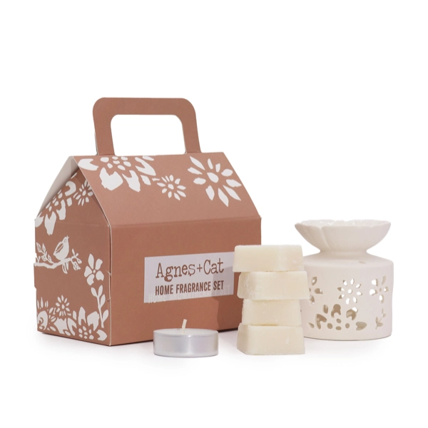 Conjunto de presentes de bem-estar Agnes & Cat - marroquino