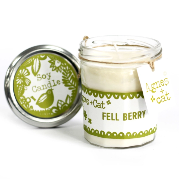 Velas em jarra de vidro - Fell Berry