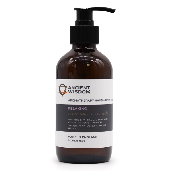 Sabonete líquido para mãos e corpo com sálvia esclareia e lavanda 250ml