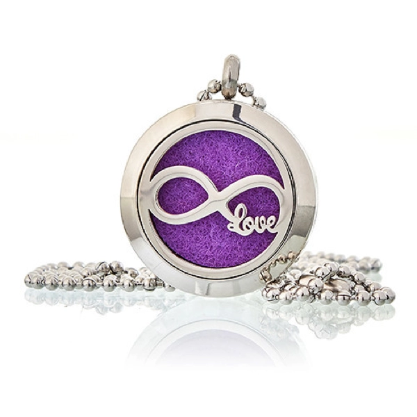 Colar difusor de aromaterapia 25mm - Amor infinito