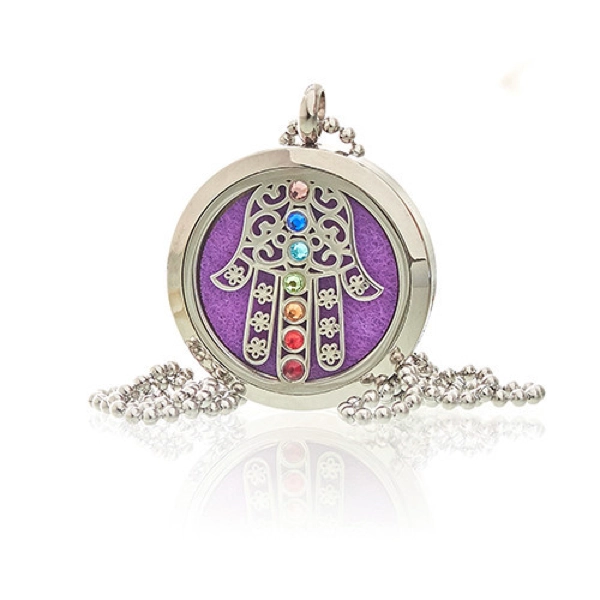 Colar Joias de Aromaterapia - Hamsa Chakra - 30mm