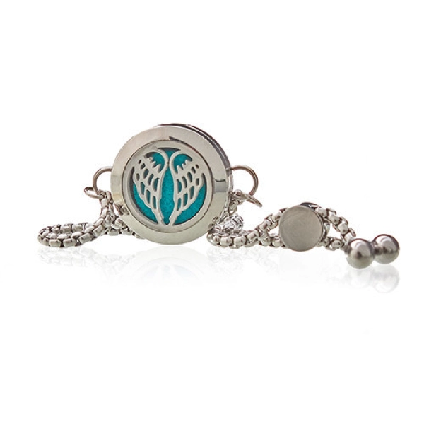 Pulseira Corrente Aromaterapia - Asas de Anjo - 20mm