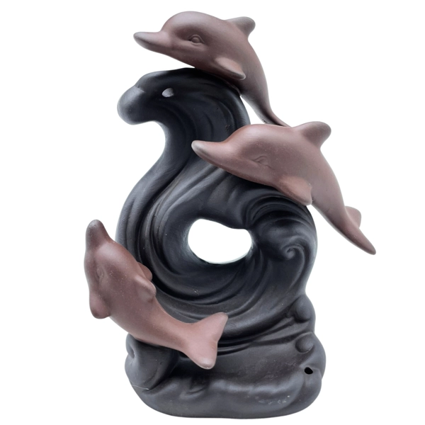 Queimador de Incenso Backflow - Dolphin Wave