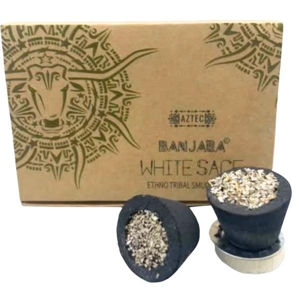 Caixa de 6 copos de resina Banjara - trigo branco