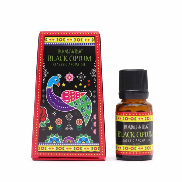 Óleo de fragrância indiana Banjara 10ml - Black Opium