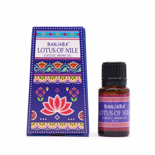 Óleo de fragrância indiana Banjara 10ml - Lótus do Nilo