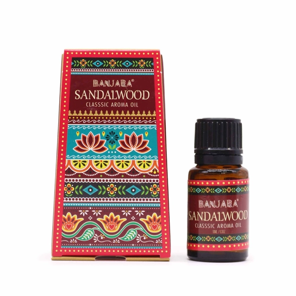 Óleo de Fragrância Indiana Banjara 10ml - Sândalo