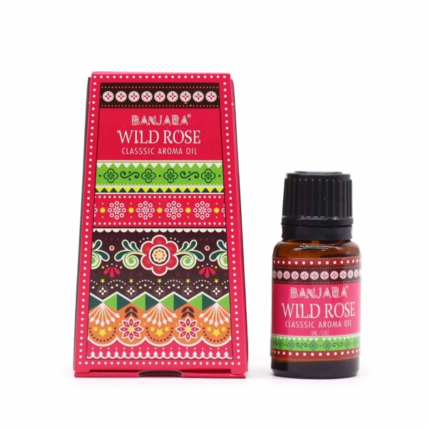 Óleo de Fragrância Indiana Banjara 10ml - Rosa Selvagem