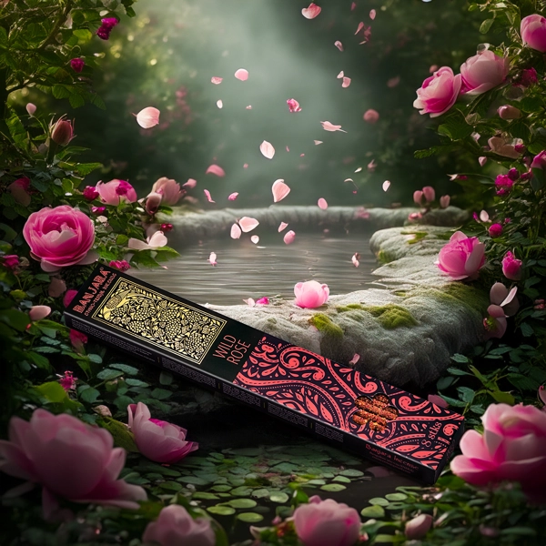 Incenso Banjara Extra Longo - Rosa Selvagem