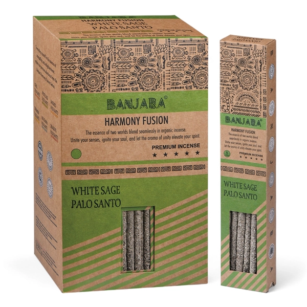 Incenso Pau Santo Banjara - Sálvia Branca