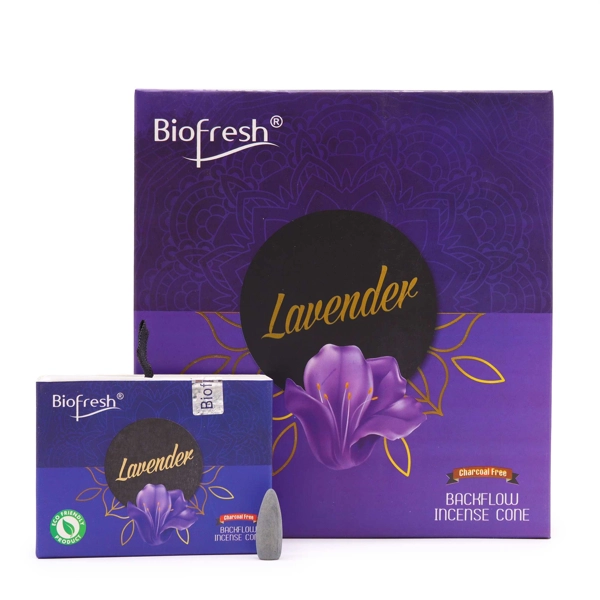 Cones de Incenso Biofresh Backflow (40 cones) - Lavanda