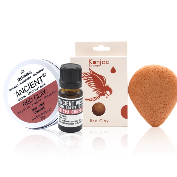 Esponja Konjac, Argila e Óleo Essencial
