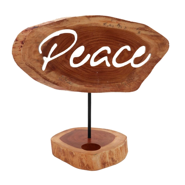Castiçal com Sinal - Paz