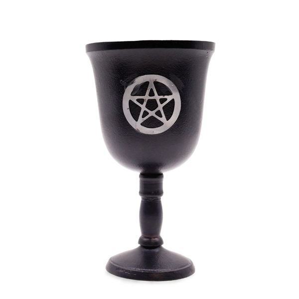 Cálice ritual em ferro - Pentágono - 20x11cm -