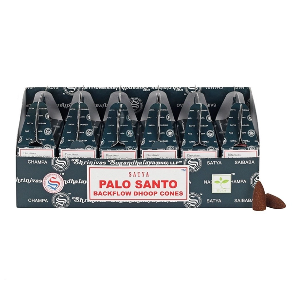 Cones Satya Reflux Dhoop - Pau Santo (24 unidades)