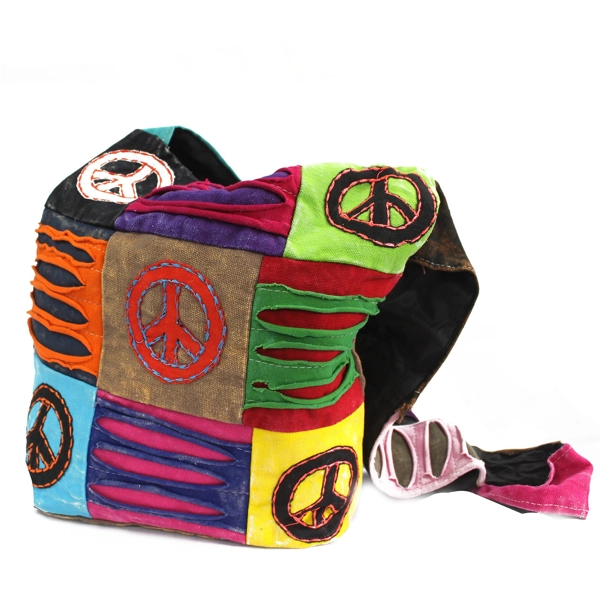 Bolsa Étnica Estilo Hippie - Areia / paz
