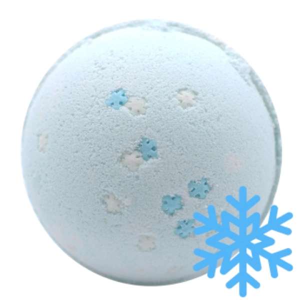 Bomba de banho de floco de neve - mirtilos