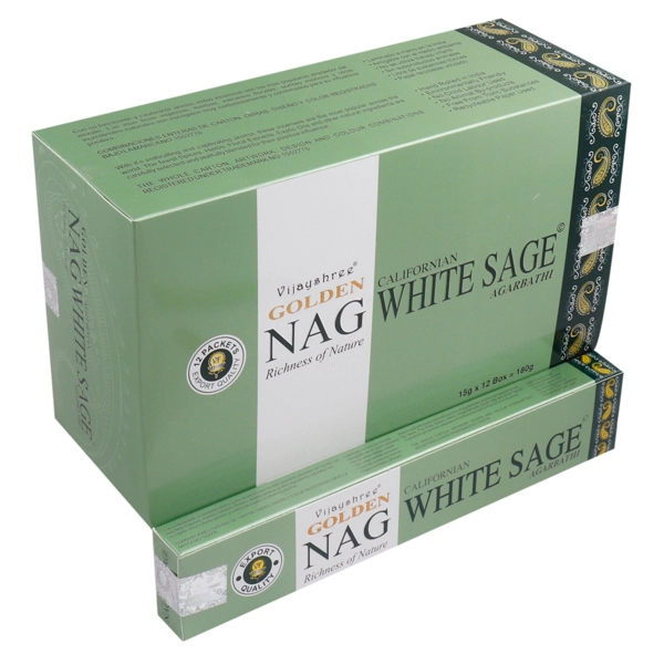 15g Incenso Golden Nag - Sálvia Branca
