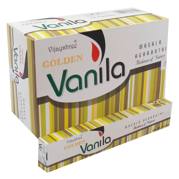 15g de incenso de baunilha dourada