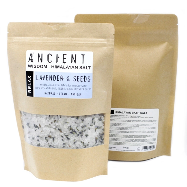 Mistura de Sal de Banho do Himalaia - 500g - Relax