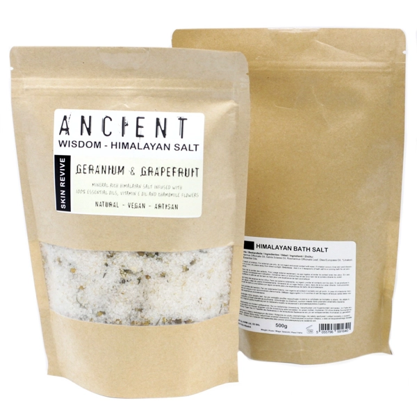 Mistura de Sal de Banho do Himalaia - 500g - Pele Clara
