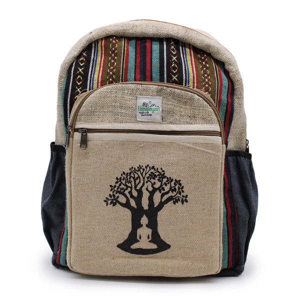 Mochila grande de cânhamo - Bohdi Tree Design