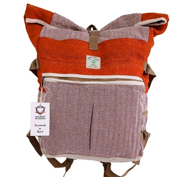 Mochila de caminhada de cânhamo - Sunset Orange