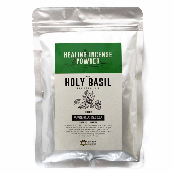 Incenso Curativo em Pó - Manjericão Sagrado 100g