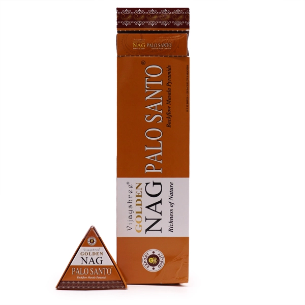Cones de Incenso Dourado Jumbo Nag - Pau Santo Reflux 42g