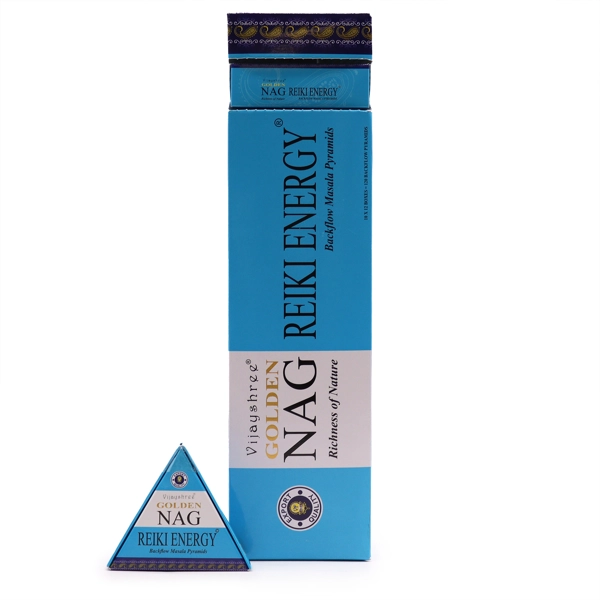 Cones de Incenso Jumbo Golden Nag - Refluxo Energético Reiki 42g