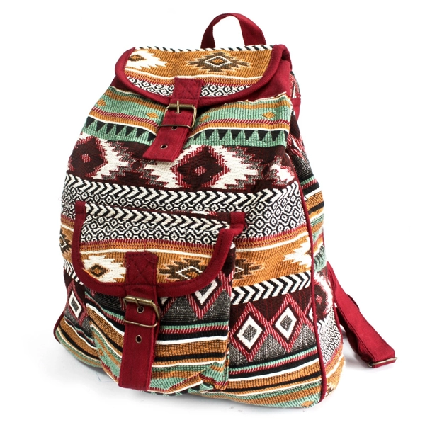 Tecido Jacquard - Mochila Chocolate