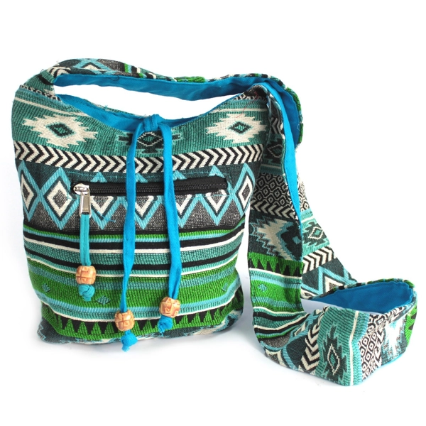 Tecido Jacquard - Mochila peq. Teal