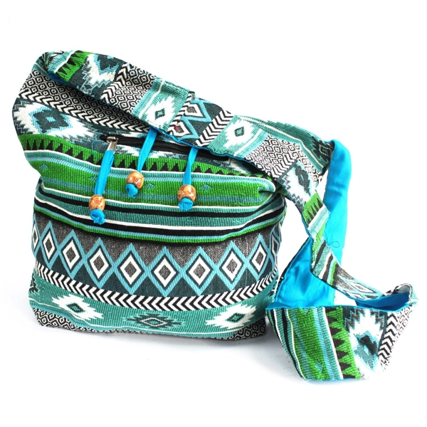 Tecido Jacquard - Mochila peq. Teal