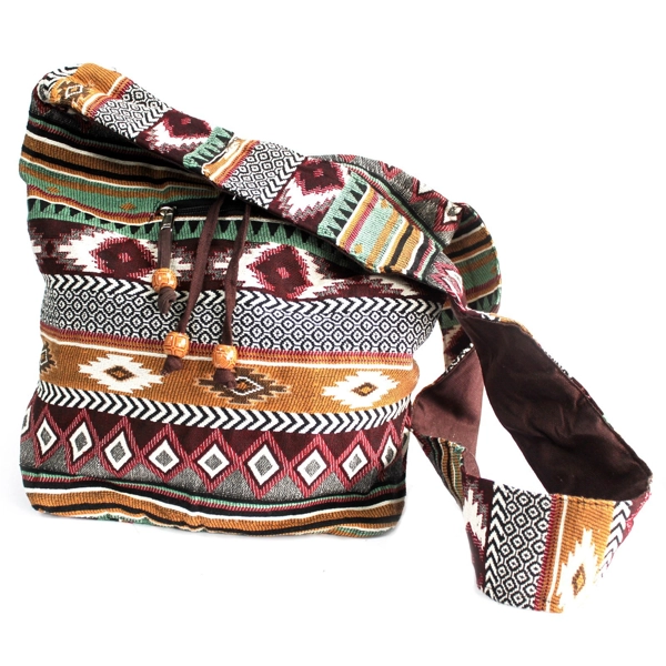 Tecido Jacquard - Mochila peq. Chocolate