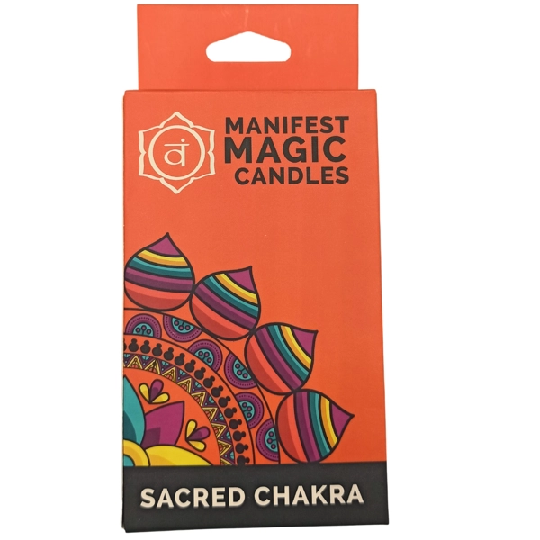 Velas Mágicas Manifestadas (pacote com 12) - Laranja - Chakra Sagrado