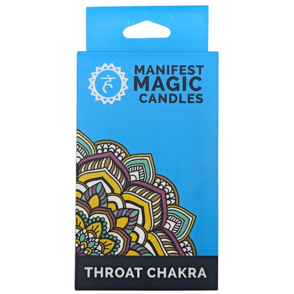 Velas Mágicas Manifesto (pacote com 12) - Azul - Chakra da Garganta