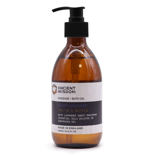 Óleo de banho e massagem de aromaterapia - Lavanda Sonolenta 300 ml