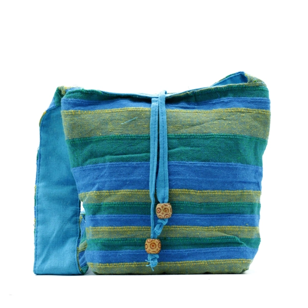 Bolsa de Ombro Nepal - Prados de Primavera Verdes e Azuis