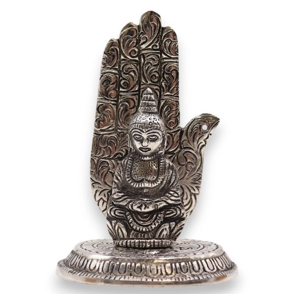 Porta-incenso de mão de Buda 13x9cm