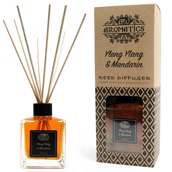 Difusor de Cana com Óleos Essenciais - Ylang Ylang e Tangerina