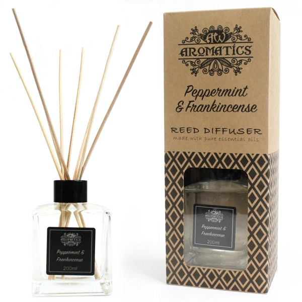 Difusor de Cana com Óleos Essenciais - Menta e Incenso