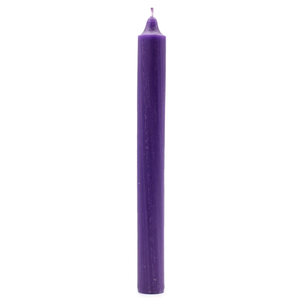 Velas a granel de cor sólida - roxo rústico - pacote de 10