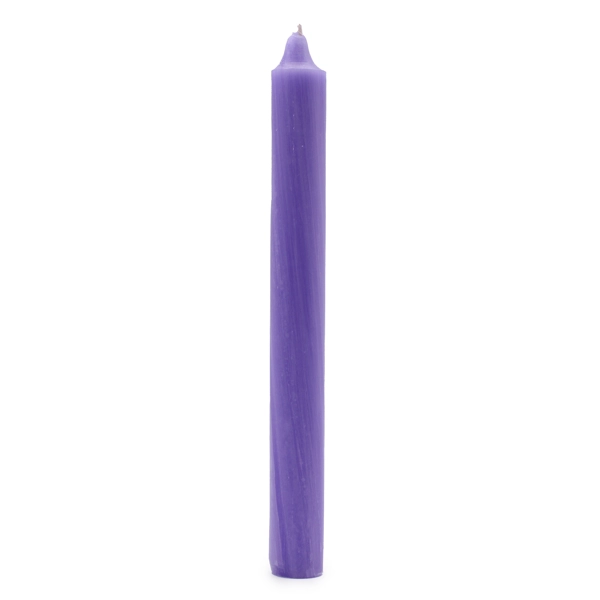 Velas a granel de cor sólida - Lilás Rústico - Pacote de 10