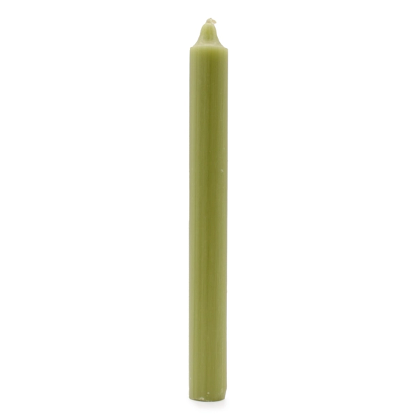 Velas a granel de cor sólida - azeitona rústica - pacote de 10