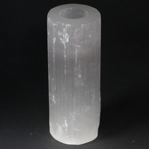 Candelabro Selenita cilindro 20 cm