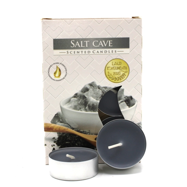 1x Set de 6 Velas de Chá Perfumadas - Sal