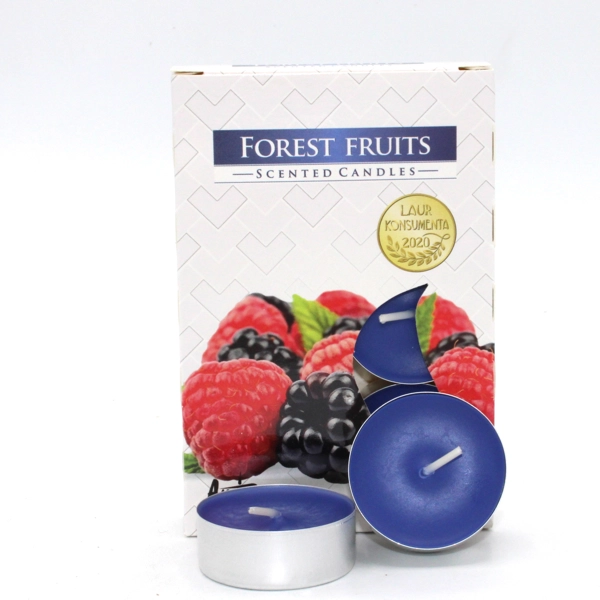 1x Conjunto de 6 Luzes de Chá Perfumadas - Frutas da Floresta